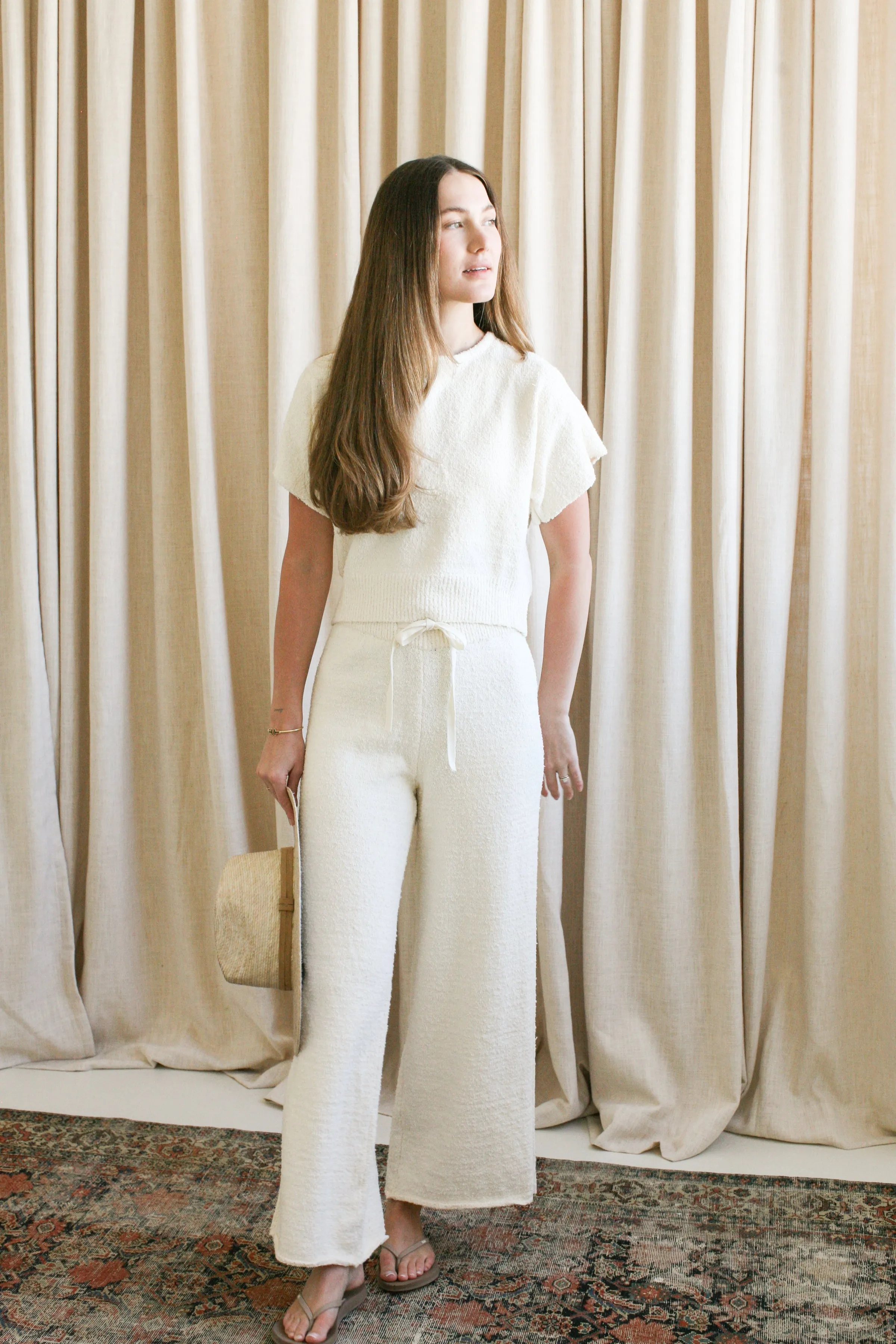 Madeline Knit Pant Weekend Getaway Luxury Beach Day