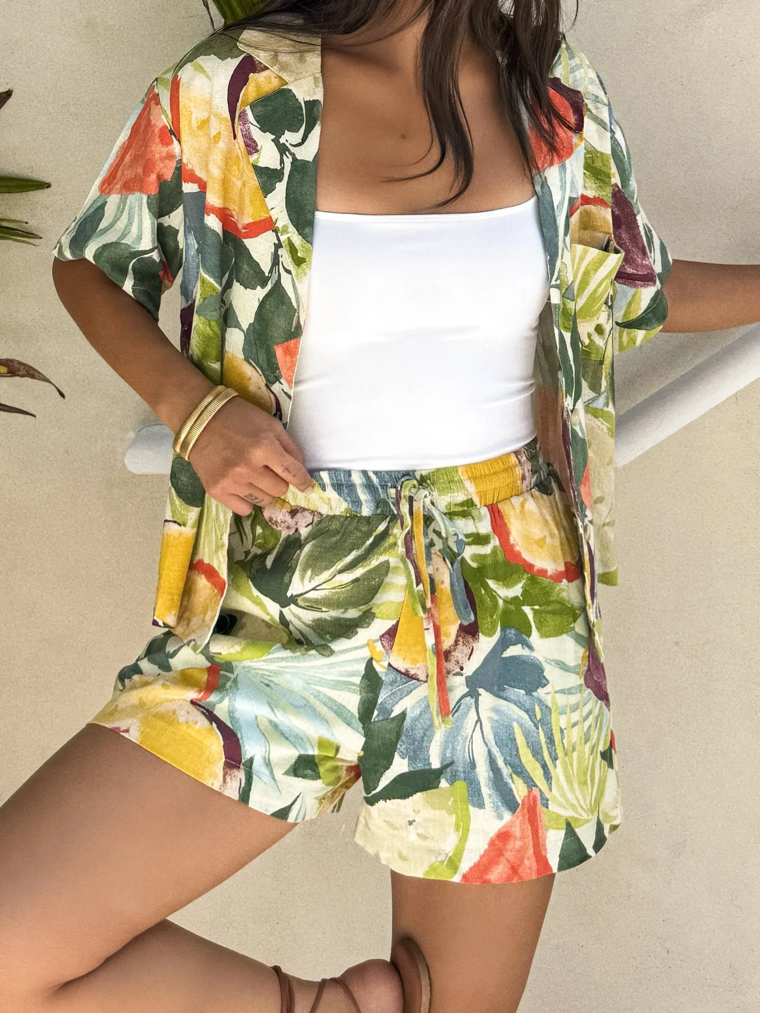 Sweater Pilling Prevention Tips Mai Tai Linen Shorts - Final Sale