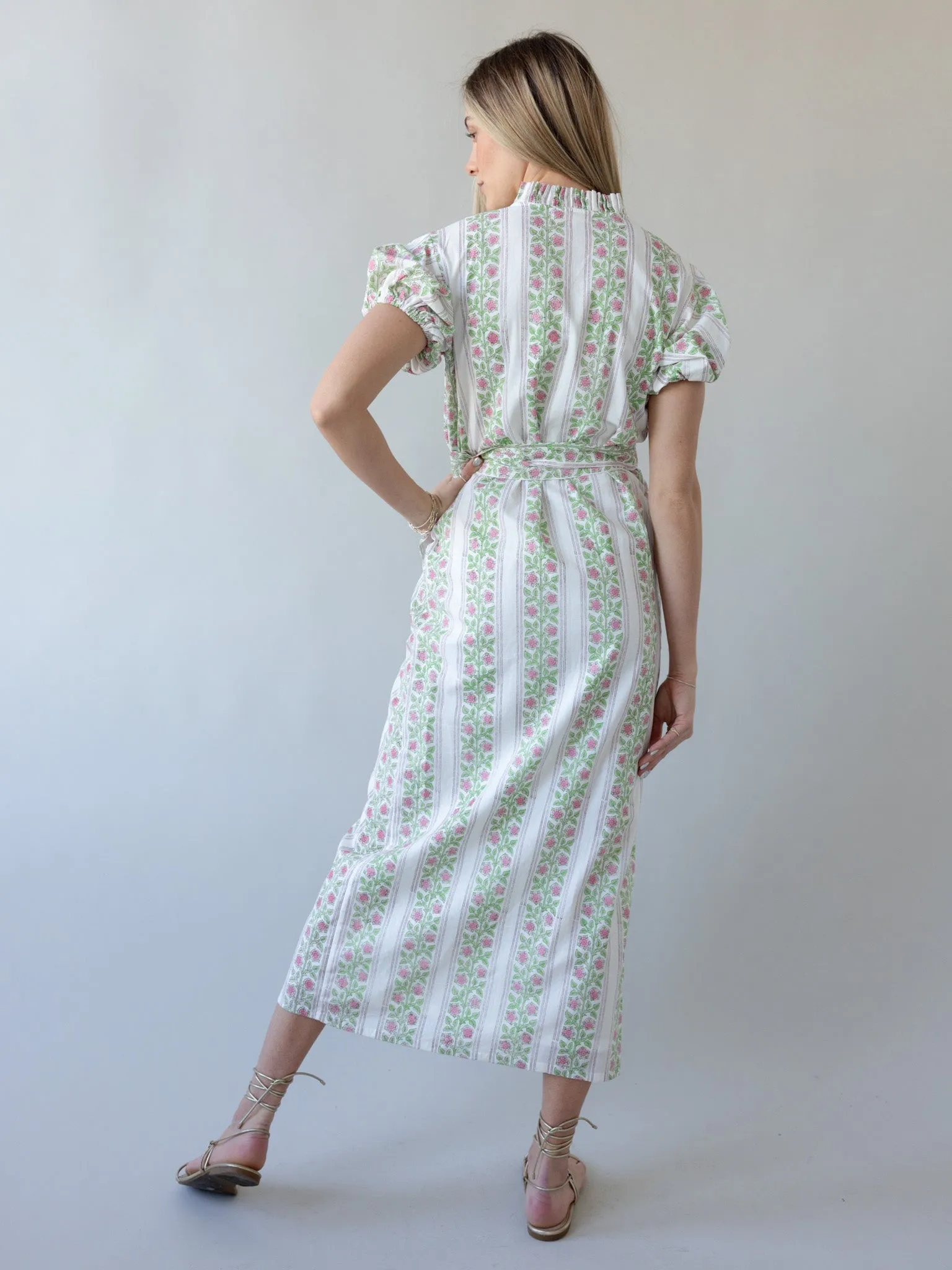 Maison De Frederic Pink Maxi Dress Tall-Fit DeepPocketStyle