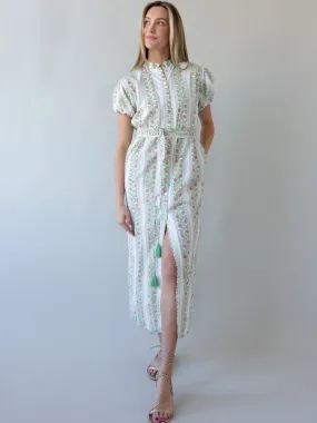 Modern and Feminine Maison De Frederic Pink Maxi Dress