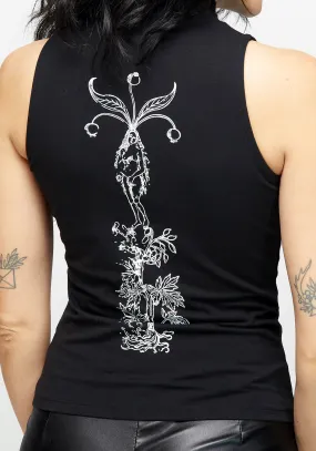 Simple Dress Mandrake High Neck Sleeveless Tee