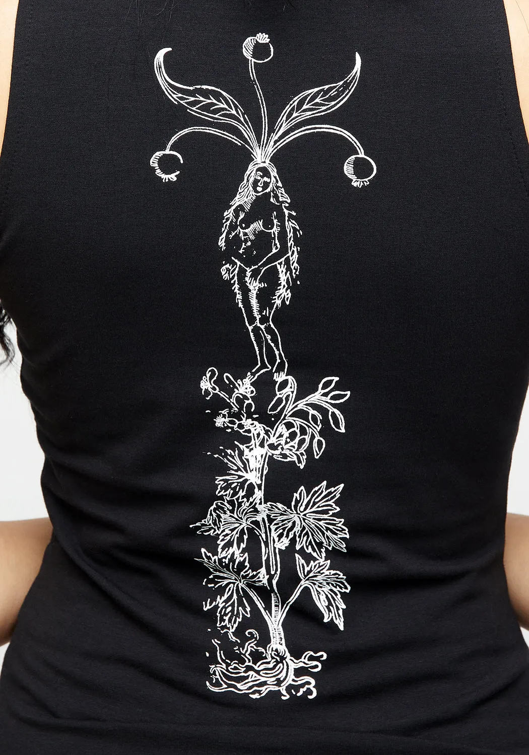 BondedSeams Hidden Pocket Design Mandrake High Neck Sleeveless Tee
