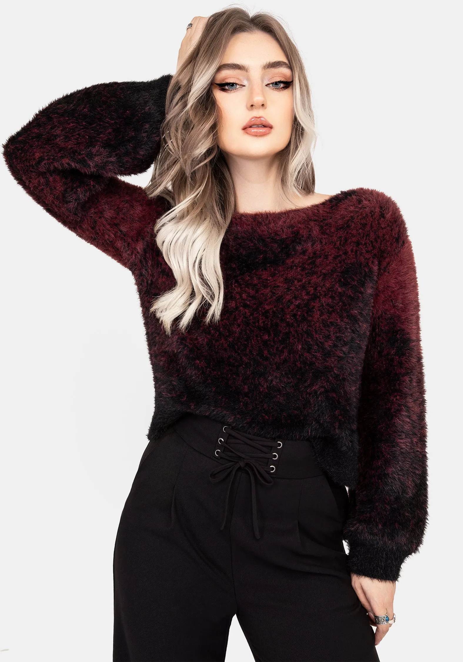 Maple Tie Dye Knit Jumper Flexible Waistband