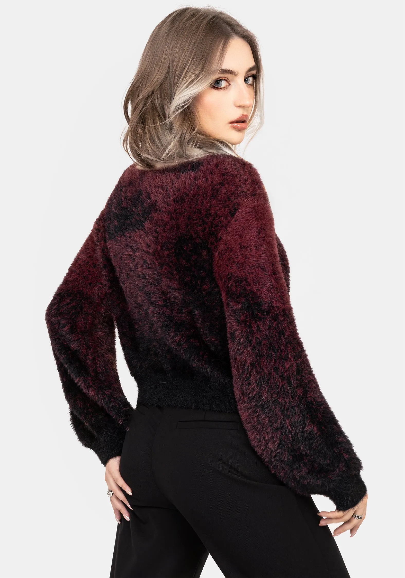 Maple Tie Dye Knit Jumper Printed Hoodie SoftTouchBrushedInterior