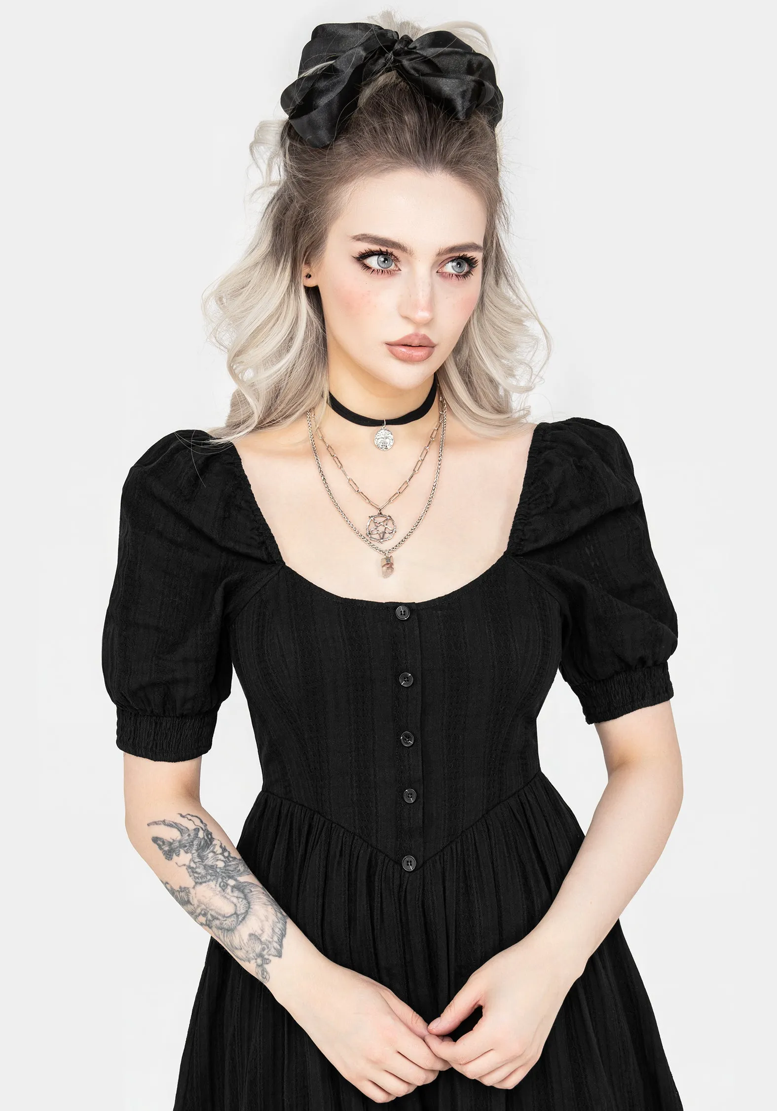 Relaxed and stylish dress Marcia Broderie Midaxi Dress