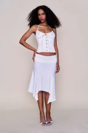 Layered Ventilation Reinforced Edging Marini Corset Top