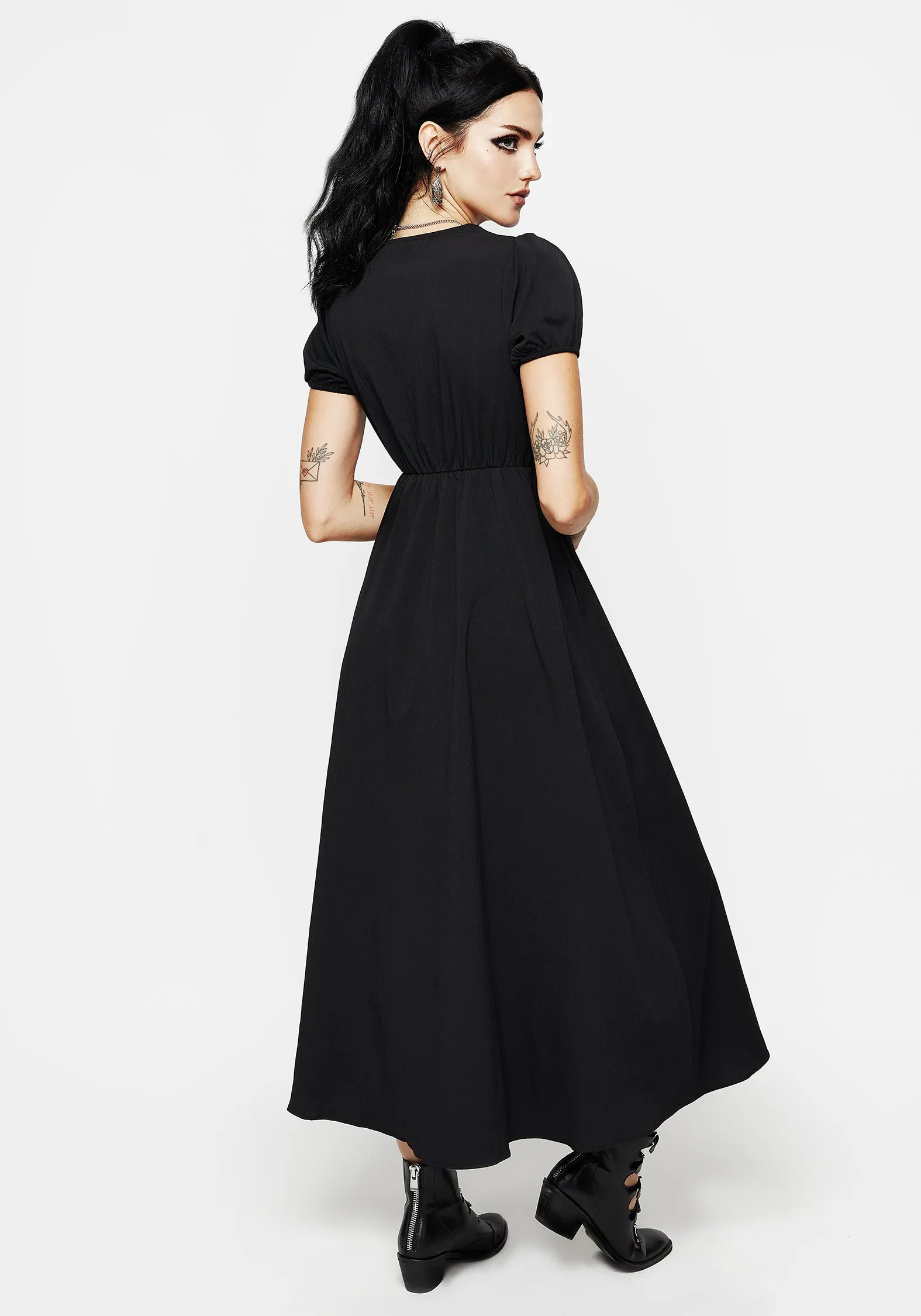 Taissa Floral Lace Button Up Midaxi Dress Polished and Elegant