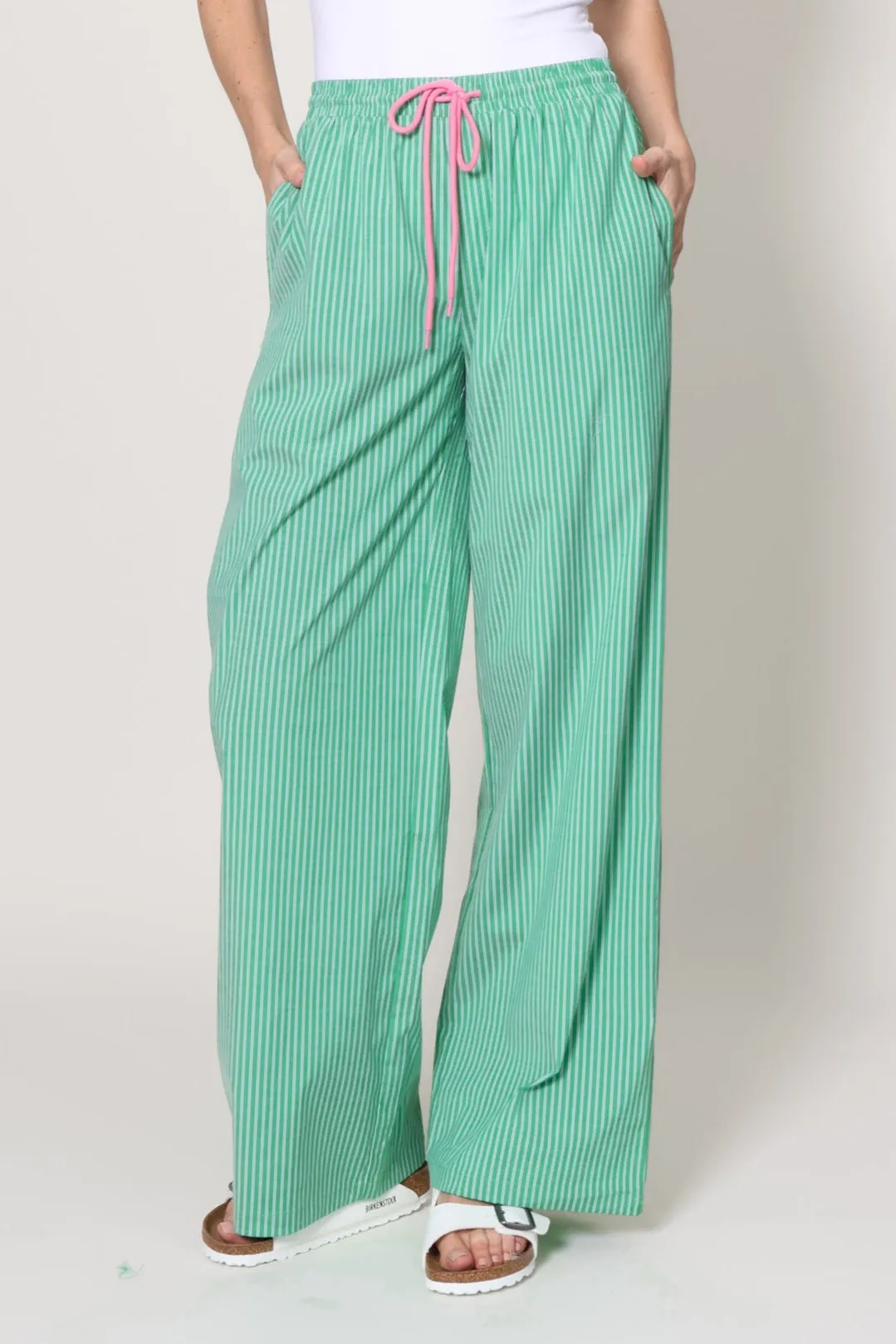 Smart Look Maui Mist Stripe Pants