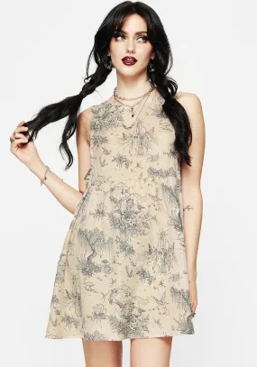 Chic Prints Light and breezy mini Maypole Cotton Print Mini Smock Dress