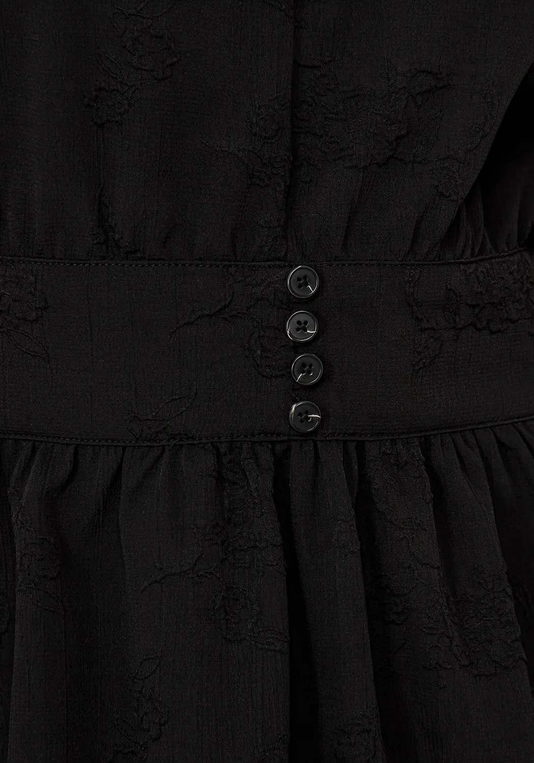 Medea Jacquard V-Neck Midaxi Dress Polished Layer