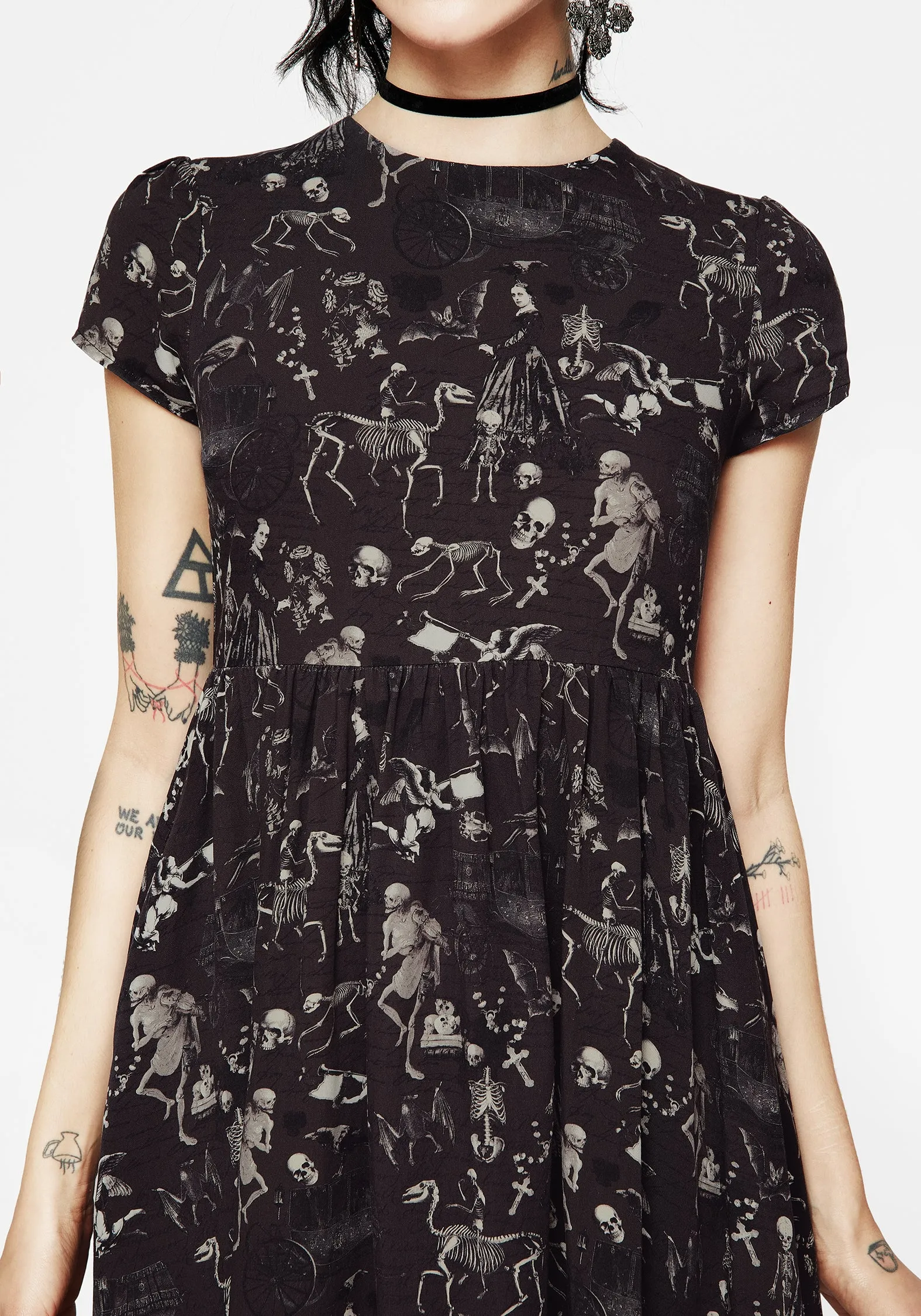 Melancholia Mini Skater Dress Warm Undertone
