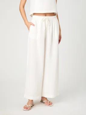 SeamlessPocketDesign LightweightComfort Birdie Linen Wide Leg Trouser