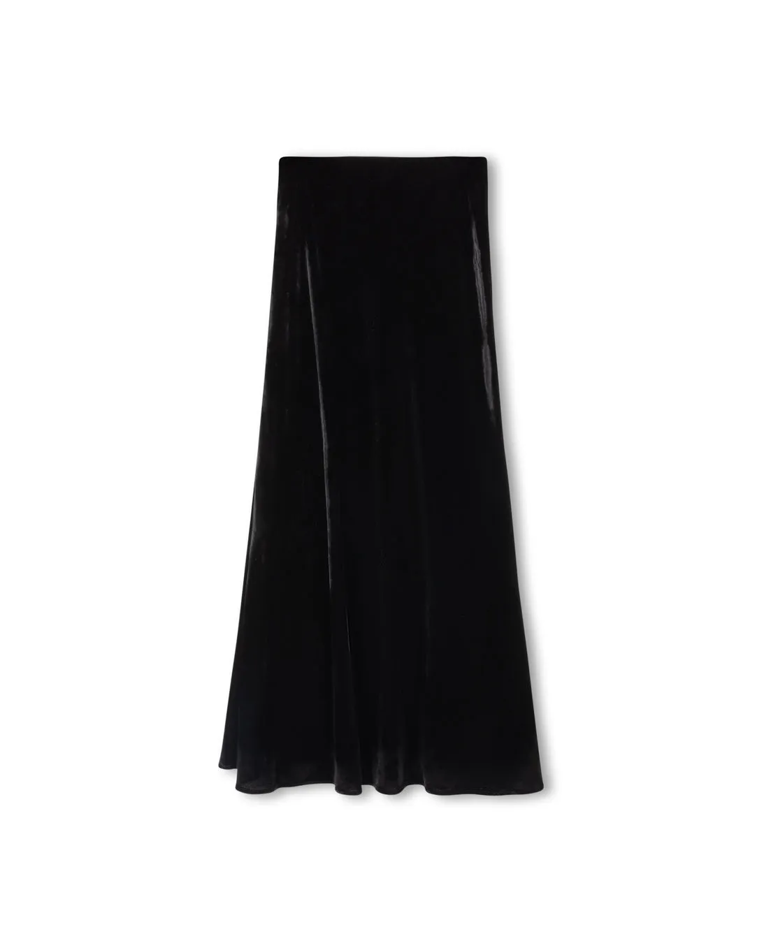 birthday party casual finish Velvet Maxi Slip Skirt