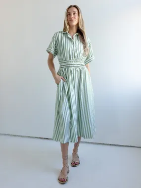 Red Carpet Neutral Aesthetic Charlie Stripe Dress