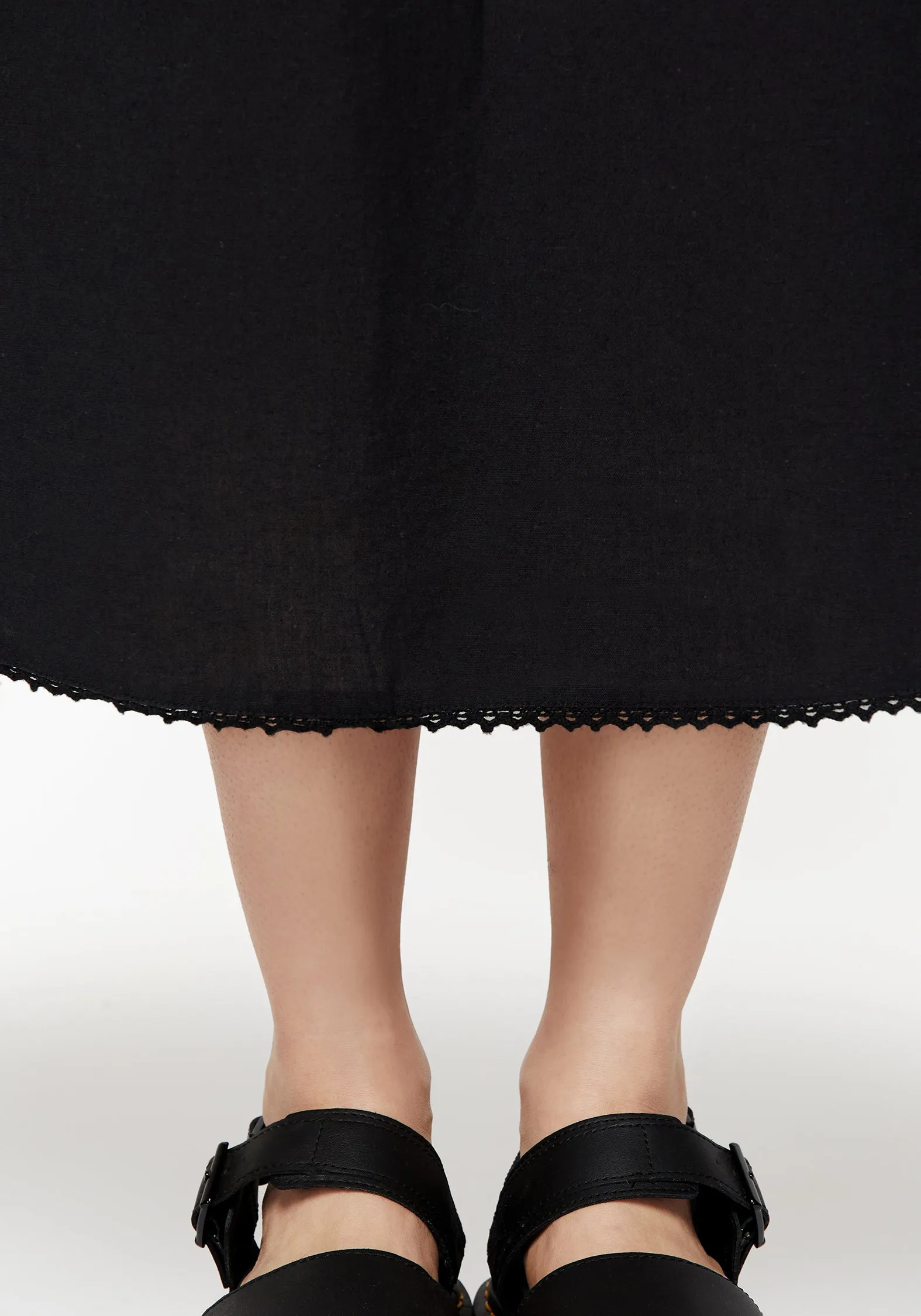 Mood Focused Larissa Hand Embroidered Smocked Midaxi Dress