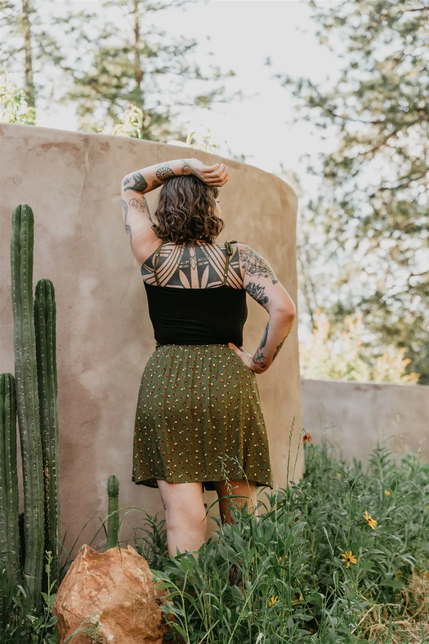 Effortless Warmth Minnie Top in Black Cotton Knit