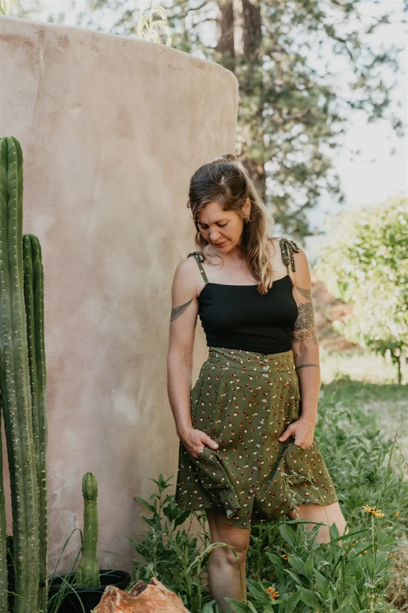 Winter Styling Minnie Top in Black Cotton Knit