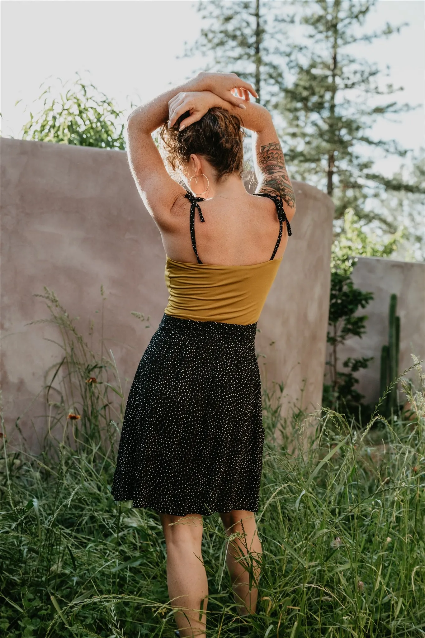 Minnie Top in Mustard Modal Layering Essential Snuggly Knit