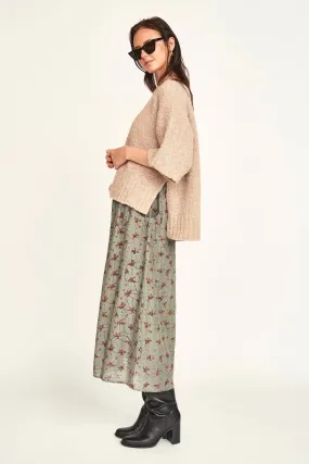 Mirth Fez Boucle Top in Graham Cracker