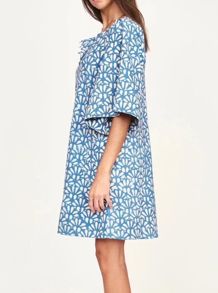 Mirth Short Dress Tellis in Indigo All-day Comfort Stylish and Simple