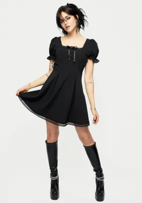 Misery Square Neck Mini Dress Flexible Comfort