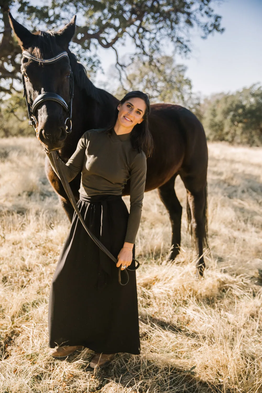 Mock Top in Olive Cozy Vibes