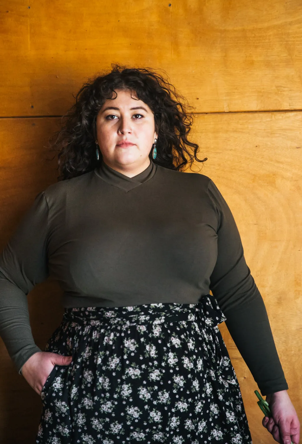 Mock Top in Olive Smart Layers