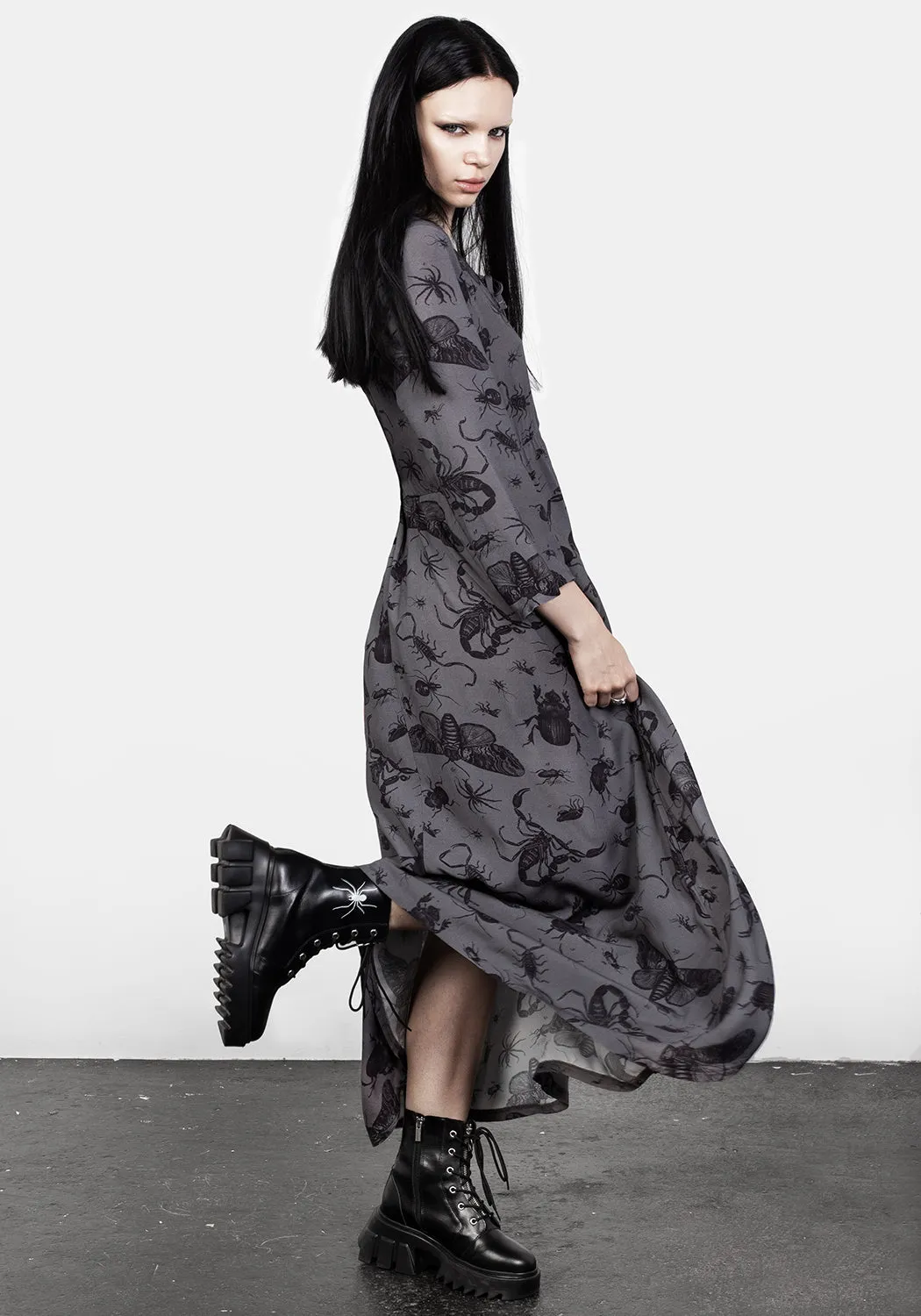 Parasite Midaxi Dress MoldResistantTexture Breathable Comfort Wear