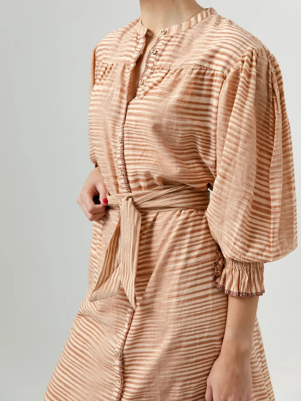 Ulla Johnson Fiora Dress in Fawn Sleek Form