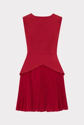 Dreamy Texture Bold Movement Haddy Pleated Mini Dress
