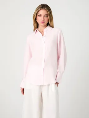 Birdie Linen Oversized Shirt DualLayer Weave