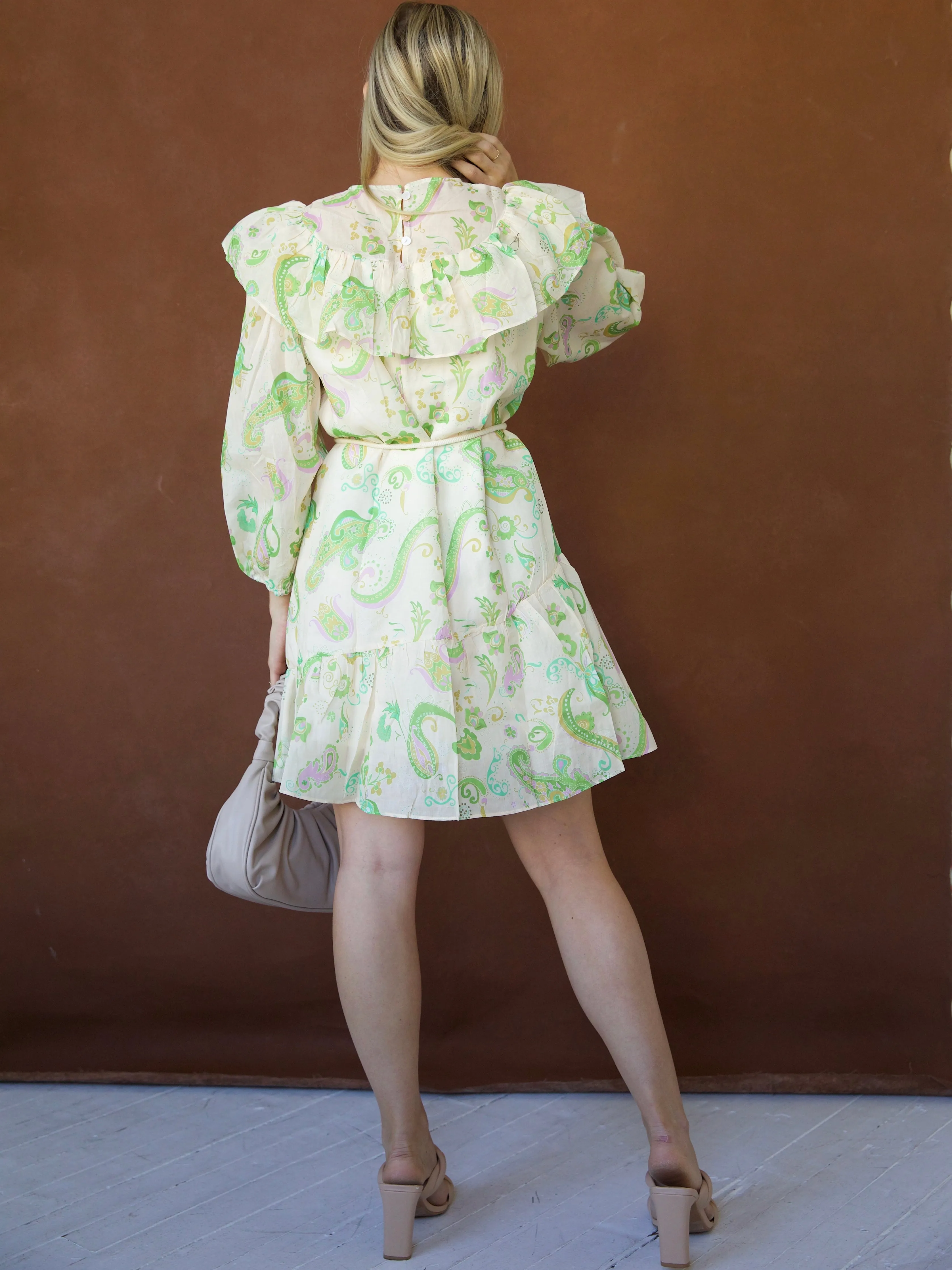 Kaia Ruffle Dress Subtle Glam