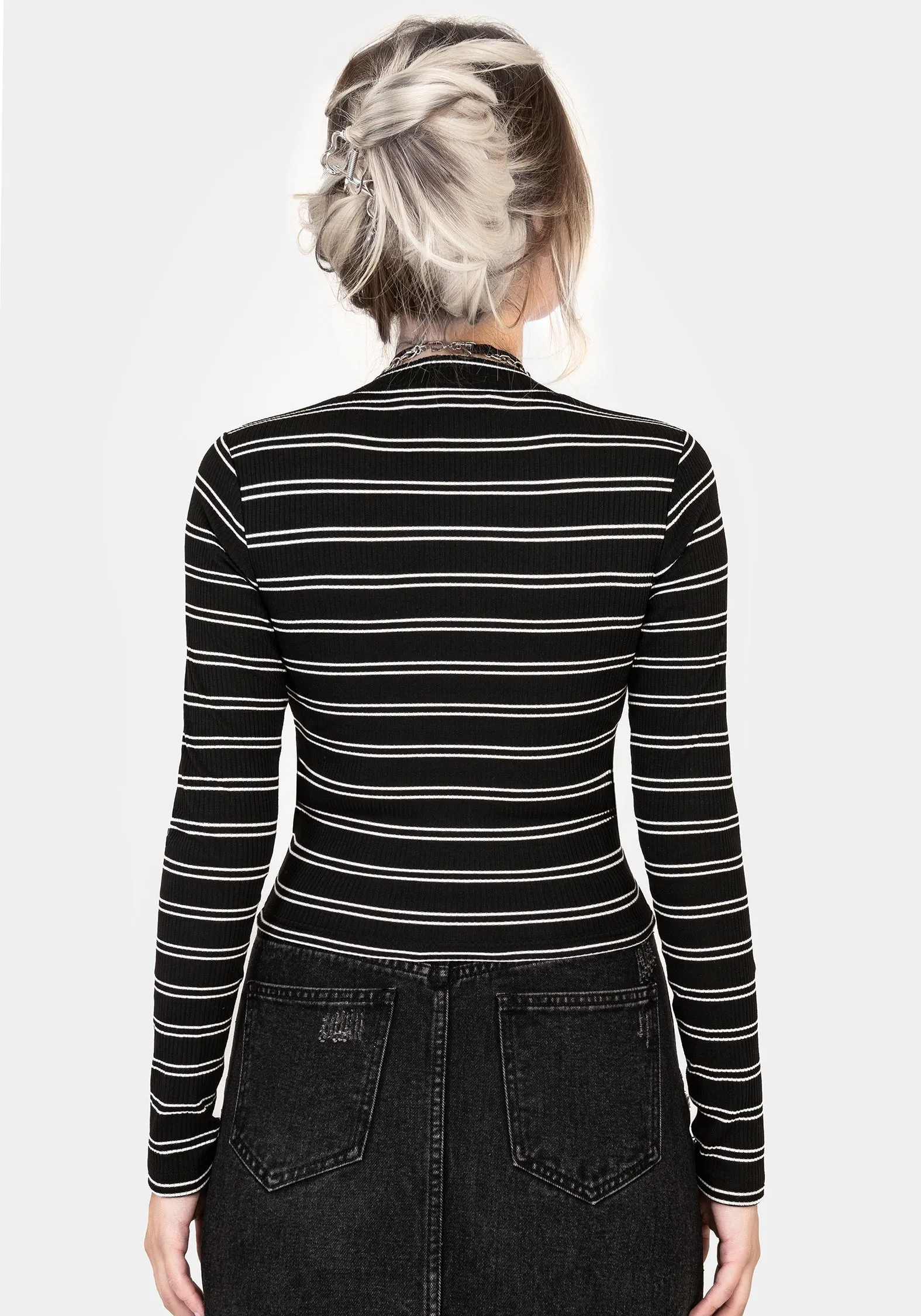 HighElasticity Slash Cropped Cardi