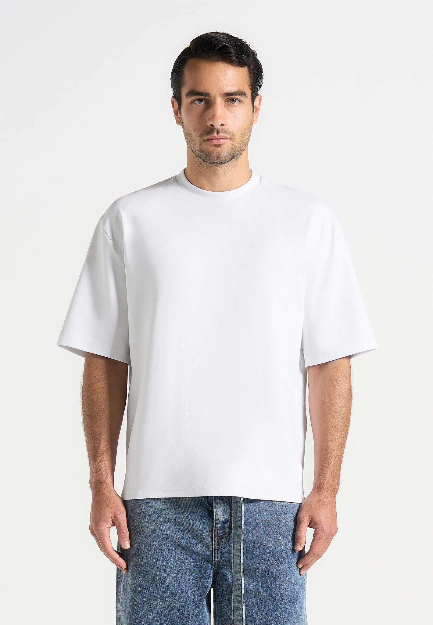Retro Vibe Stretch Fit Technology Paul - Relaxed Fit T-Shirt - White