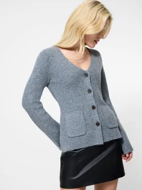 Ellie Knit V-Neck Cardigan Seasonal Warmth Airflow channels