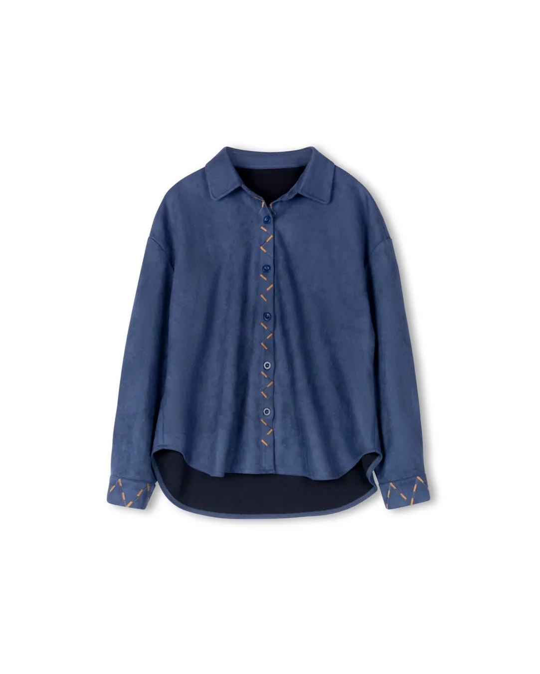 Hooded Versatile Design Seasonal Trend Cavelle Suede Shacket