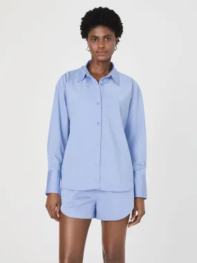 WrinkleResistantWeave Convertible Neckline Alexis Cotton Shirt