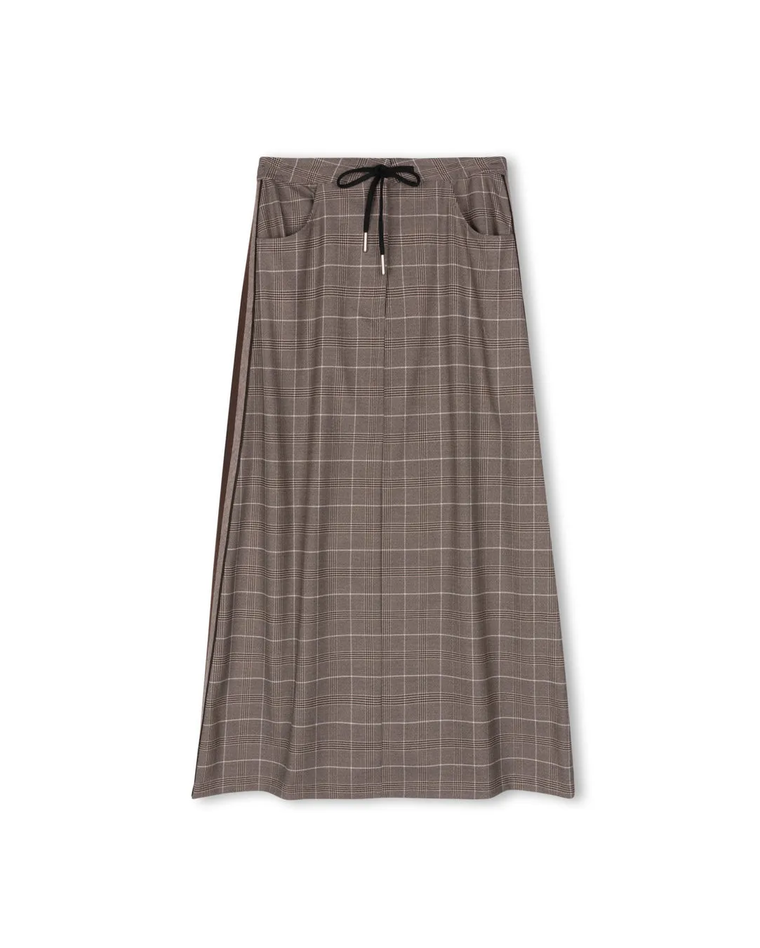 Modern Outfit Moki - Side Stripe Plaid Skirt