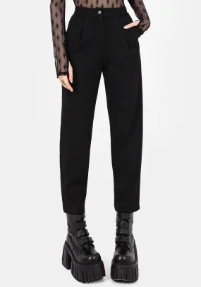 Mona Embroidered Tapered Trousers Shape Enhancing Mood Outfit