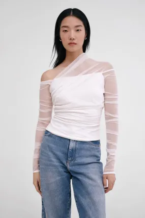 Monroe Top Structured Shoulder Casual Long Sleeve