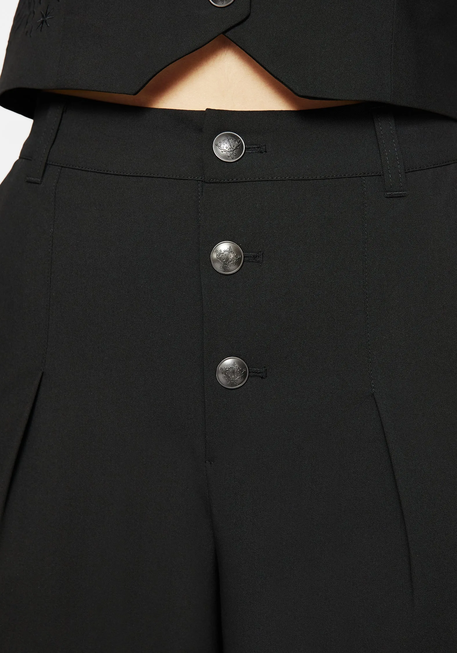 Moonbow Embroidered Tailored Trouser Travel Essential