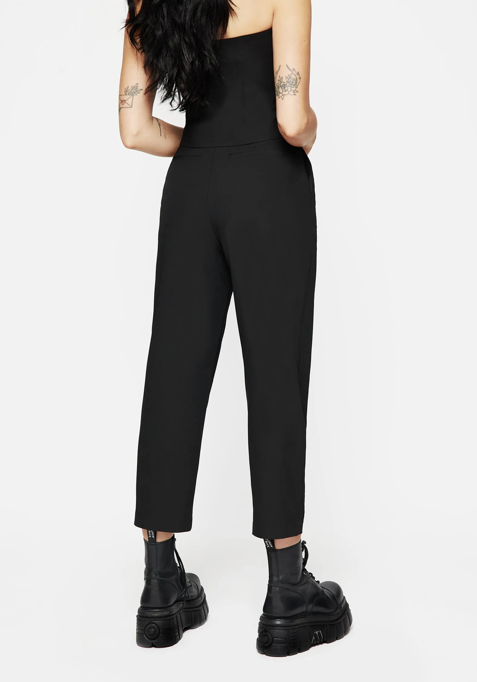 Moonbow Embroidered Tailored Trouser Smooth Texture