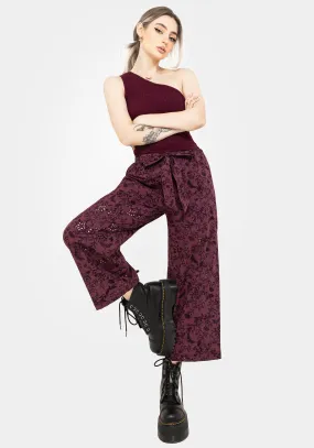 Abrasion resistant Morgana Cotton Broderie Tie Waist Culottes