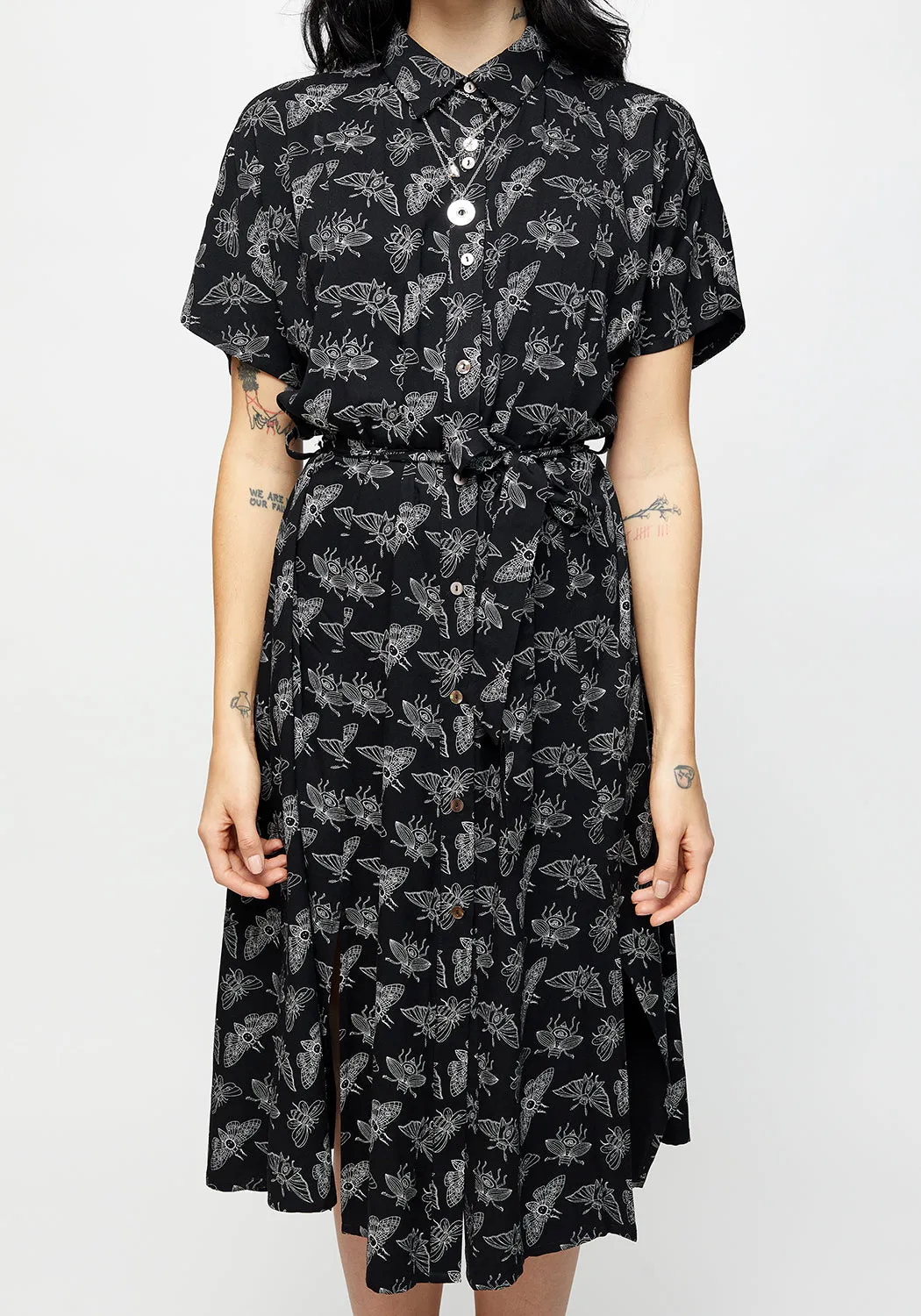 Mortmoth Shirt Dress Classic sheath dress