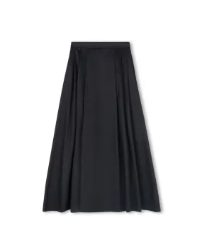 Chill Vibe Taffeta Poplin Maxi Skirt