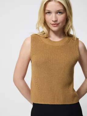 Mozart Crewneck Sleeveless Vest Flexible Waistband Versatile Comforted