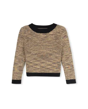 Multi Yarn Knit Sweater Comfy Touch