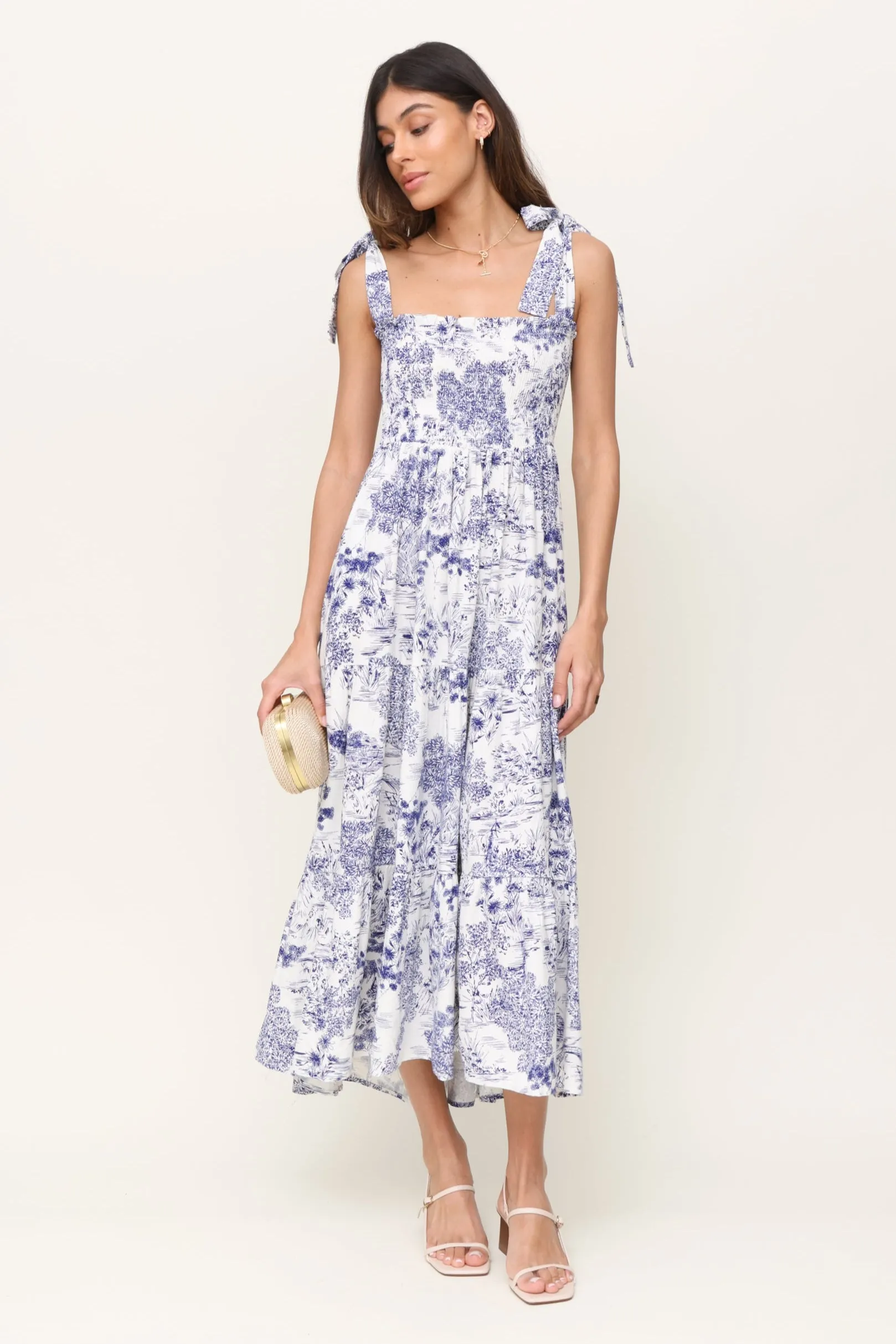 Muse Maxi Dress Sleek Draping Easy Look