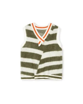 regular but not boring Fur Knit Vest