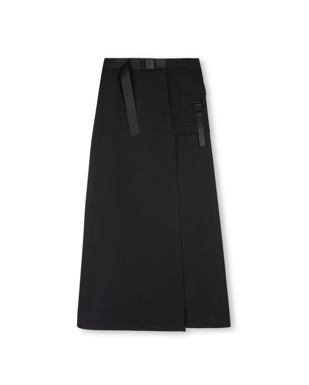 Lightweight Material Built In Shorts Buckle Nylon Skirt